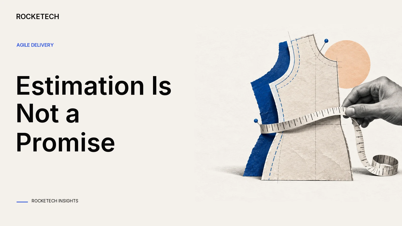 A measuring tape spans an unfinished paper pattern with an adjustable seam allowance.