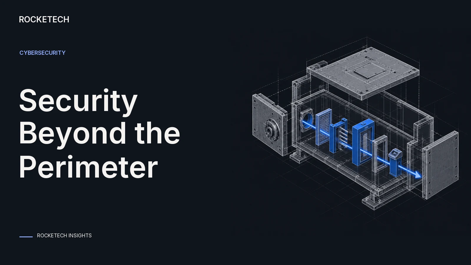 An open technical enclosure reveals several internal checkpoints along a continuous access route.