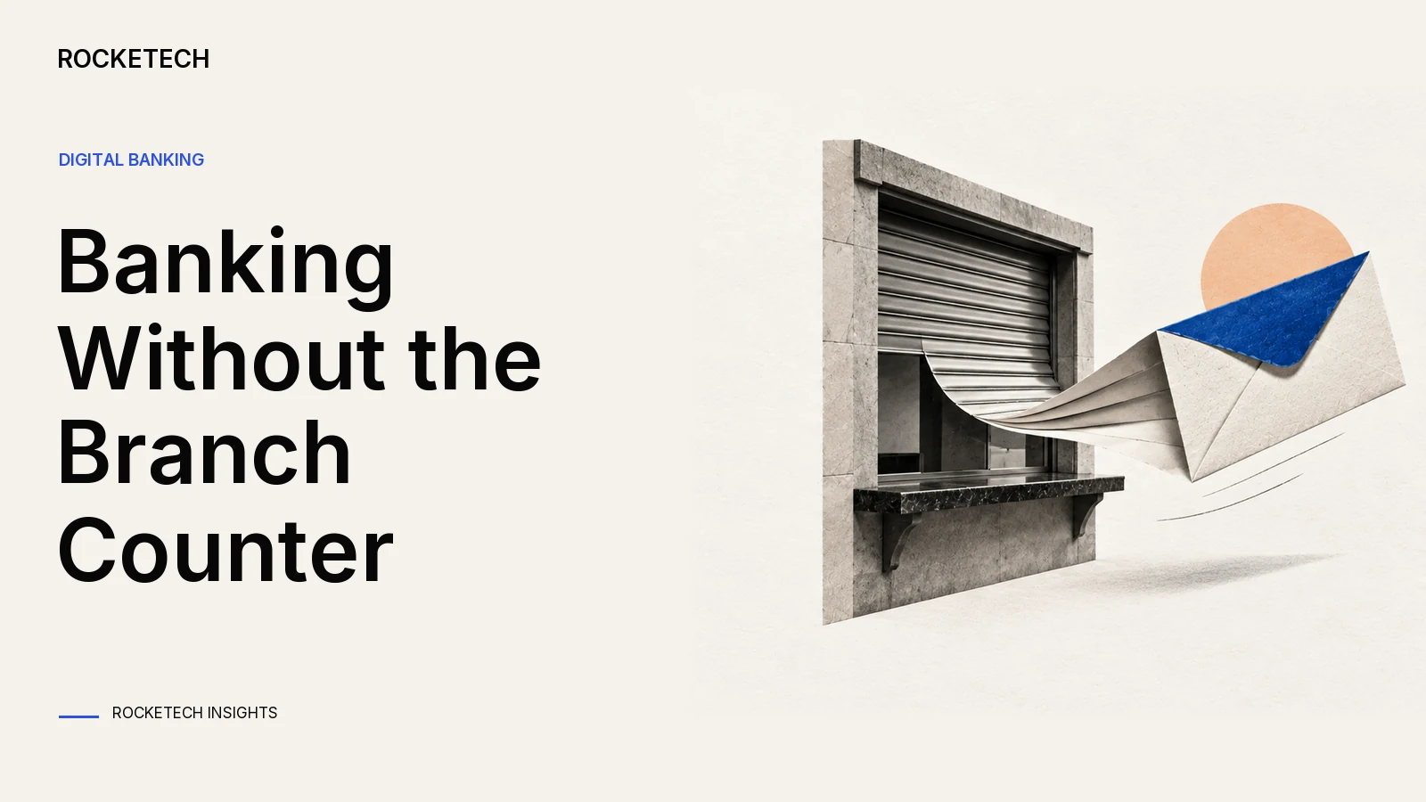A bank-counter shutter folds into a portable paper service envelope.